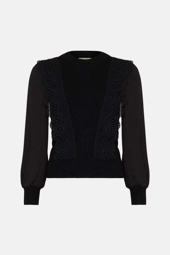 Oasis Chemical Lace Woven Mix Jumper 4