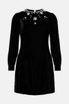Oasis Embellished Velvet Mini Dress thumbnail 4