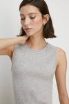 Oasis Rachel Stevens Premium Merino Wool Knitted Rib Vest thumbnail 2