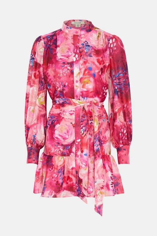 Oasis Oasis x Tipperleyhill Painted Floral Mini Shirt Dress 4