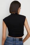 Oasis Jersey Funnel Neck Ruched Side Top thumbnail 3