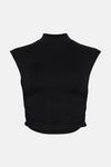 Oasis Jersey Funnel Neck Ruched Side Top thumbnail 4