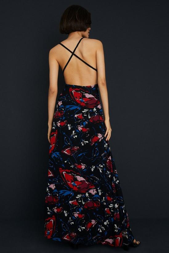 Oasis Embellished Strappy Floral Bias Midaxi Dress 3