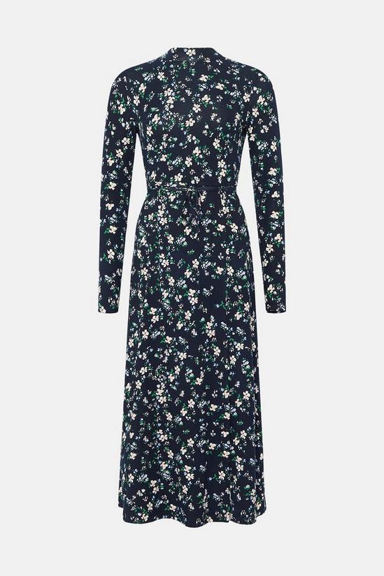 Oasis Petite Floral Soft Touch Funnel Neck Midi 4
