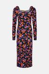 Oasis Jersey Floral Square Neck Midi Dress thumbnail 4