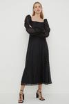 Oasis Rachel Stevens Beaded Organza Puff Sleeve Midi Dress thumbnail 1