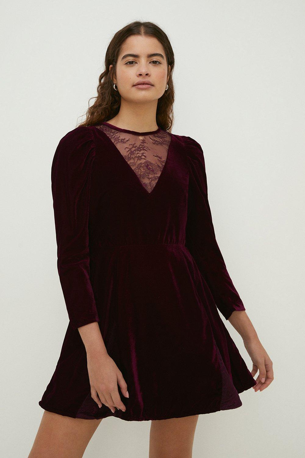 Velvet Skater Dress