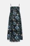 Oasis Embroidered Floral Mesh Strappy Midi Dress thumbnail 4