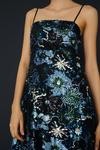 Oasis Embroidered Floral Mesh Strappy Midi Dress thumbnail 5