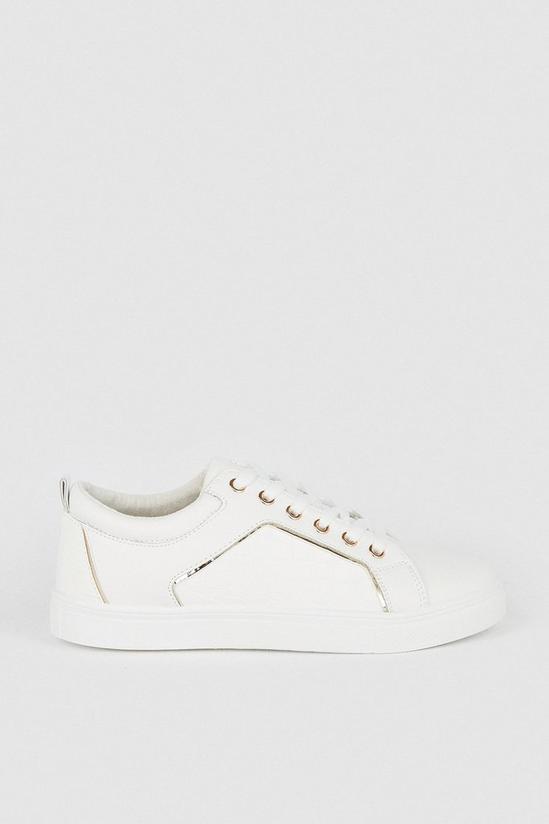 Oasis Gold Detail Lace Up Trainer 1