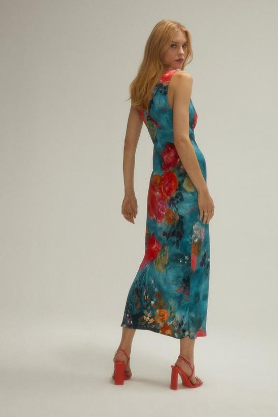 Oasis Oasis x Tipperleyhill Painted Floral Bias Midi Dress 3