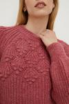 Oasis Oversized Bobble And Pointelle Stitch Jumper thumbnail 5