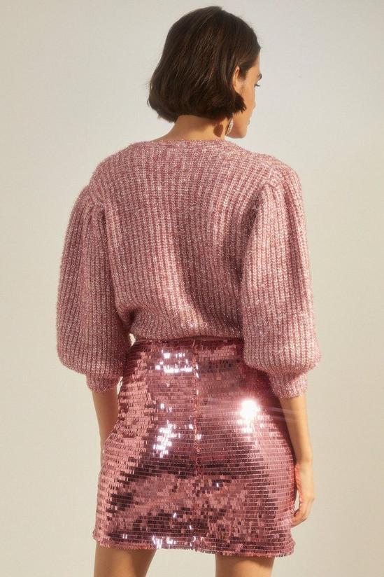Oasis Sequin Mini Skirt 3