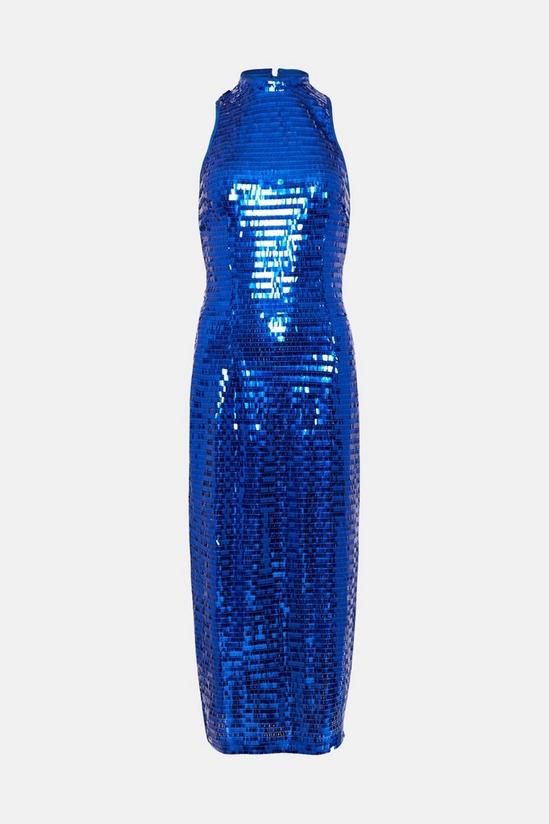 Oasis Sequin Halterneck Midi Dress 4