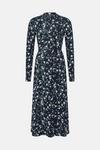 Oasis Floral Soft Touch Funnel Neck Midi Dress thumbnail 4