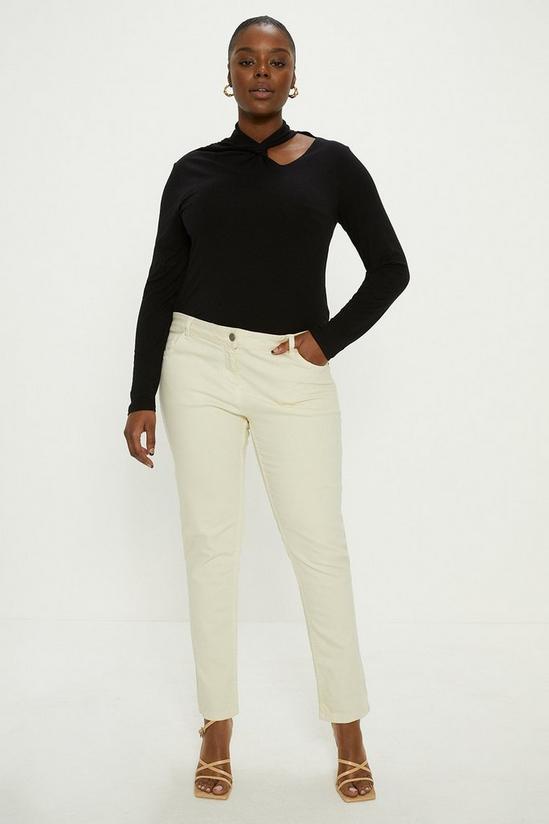 Oasis Plus Size Twist Front Long Sleeve Top 2