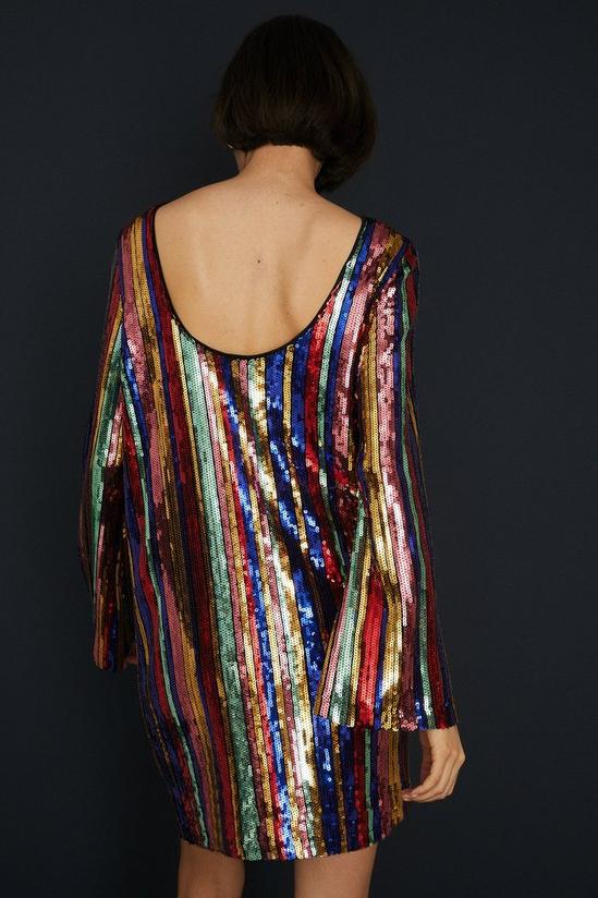 Oasis Stripe Sequin Mini Dress 3