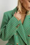 Oasis Double Breasted Houndstooth Check Coat thumbnail 2