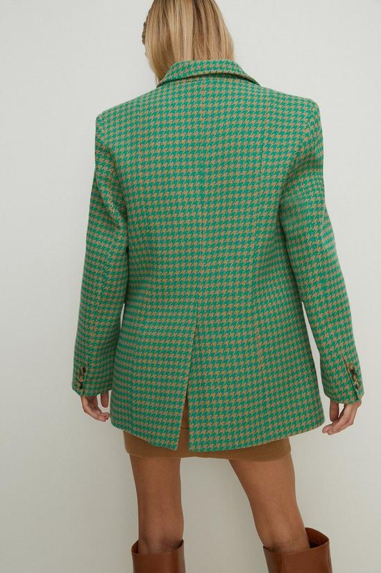 Oasis Double Breasted Houndstooth Check Coat 3