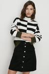 Oasis Mixed Stripe Tipped Detail Jumper thumbnail 2