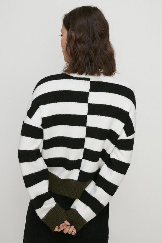 Oasis Mixed Stripe Tipped Detail Jumper 3