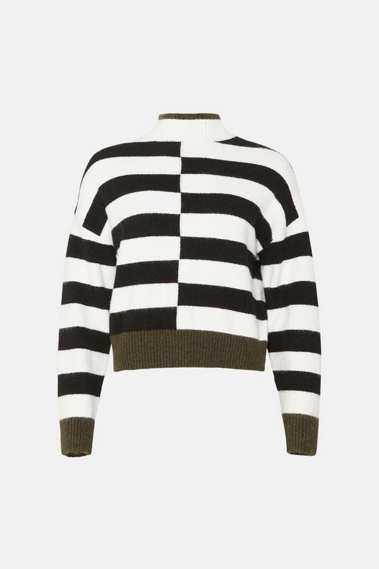 Oasis Mixed Stripe Tipped Detail Jumper 4