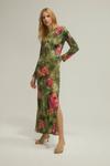 Oasis Oasis x Tipperleyhill Painted Floral Midi Dress thumbnail 1