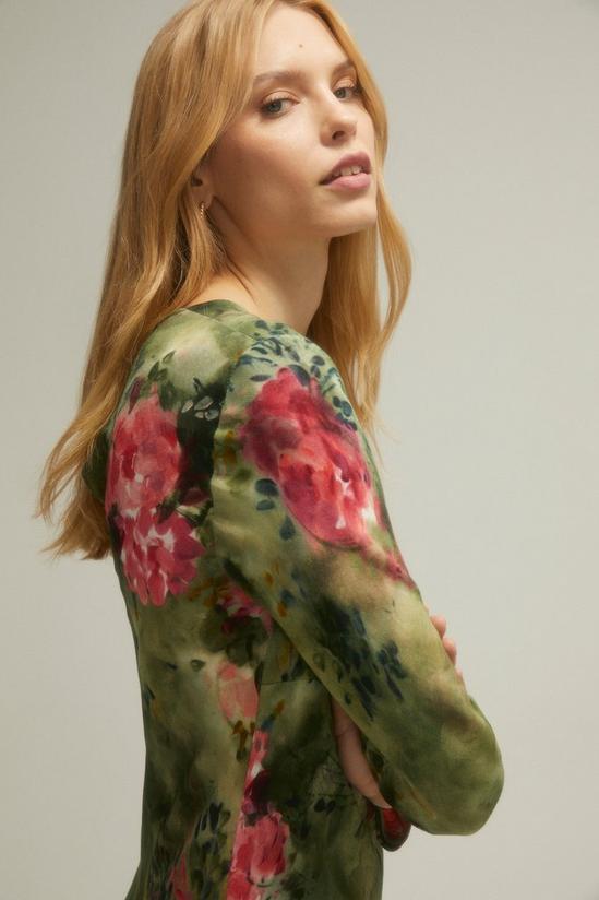 Oasis Oasis x Tipperleyhill Painted Floral Midi Dress 2