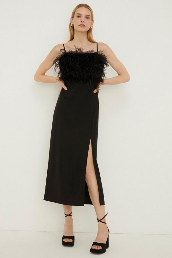 Oasis Rachel Stevens Petite Feather Bandeau Dress 2
