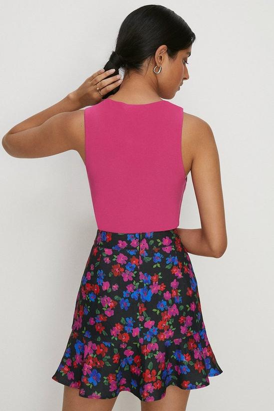 Oasis Floral Printed Flippy Mini Skirt 3