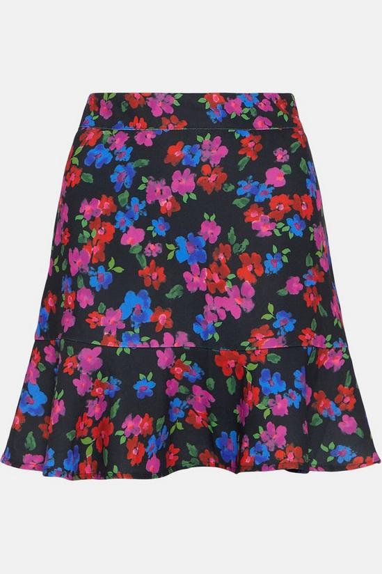 Oasis Floral Printed Flippy Mini Skirt 4