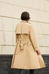 Oasis Petite Belted Button Detail Trench Coat thumbnail 3