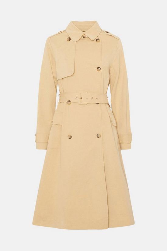Oasis Petite Belted Button Detail Trench Coat 4
