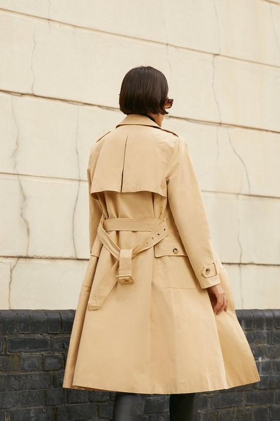 Oasis Belted Button Detail Trench Coat 3