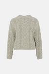 Oasis Rachel Stevens Premium 100% Wool Cable Knit Jumper thumbnail 4
