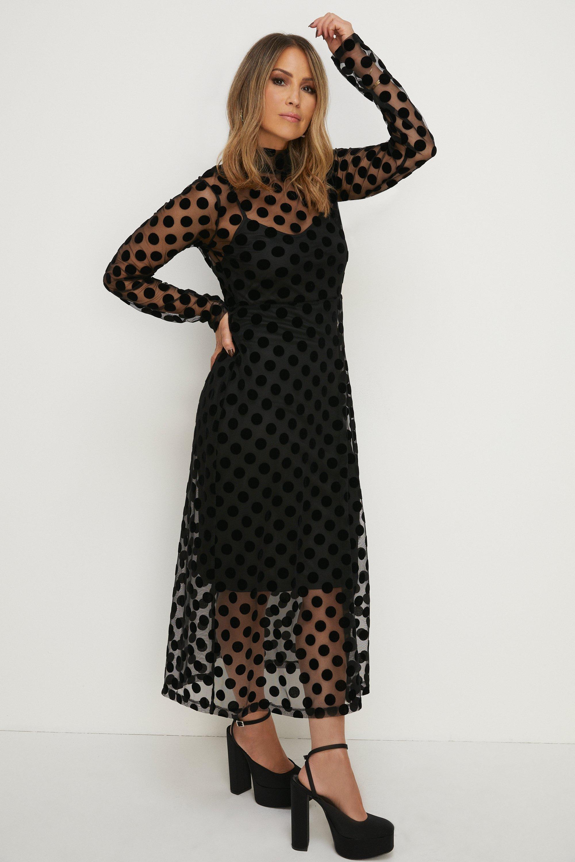 Oasis sales spotty dress