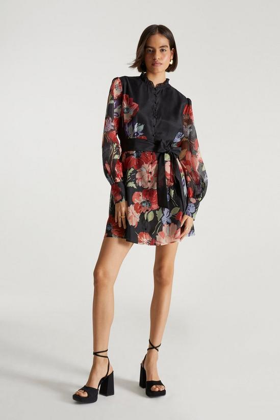 Oasis Oasis x Print Sisters Placement Floral Belted Mini 2