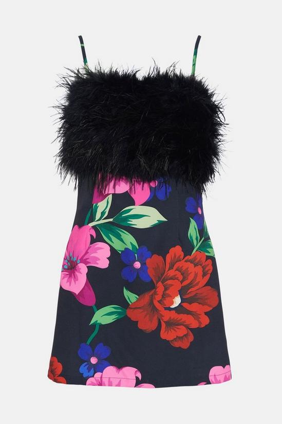 Oasis Floral Feather Strappy Mini Dress 4