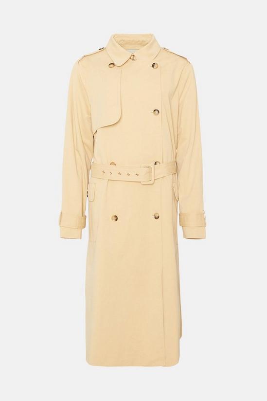 Oasis Curve Belted Button Detail Trench Coat 4