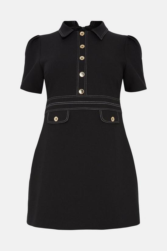Oasis Plus Size Button Detail Shift Dress 4