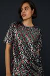 Oasis Sequin Short Sleeve T-shirt Mini Dress thumbnail 2
