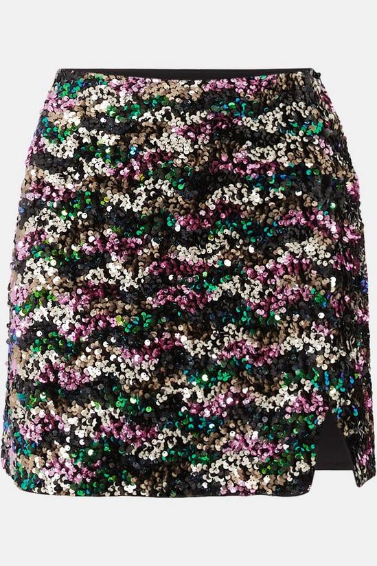 Oasis Premium Mixed Sequin Mini Skirt 4