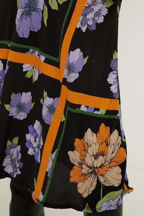 Oasis Tiled Floral Split Front Midi Skirt 5