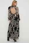 Oasis Rachel Stevens Petite Mono Cut Out Midi Dress thumbnail 3