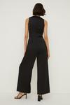 Oasis Stretch Satin V Neck Tailored Jumpsuit thumbnail 3