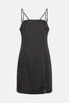 Oasis Stretch Satin Tailored Aline Mini Dress thumbnail 4