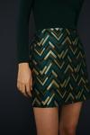 Oasis Patterned Jacquard Aline Mini Skirt thumbnail 2