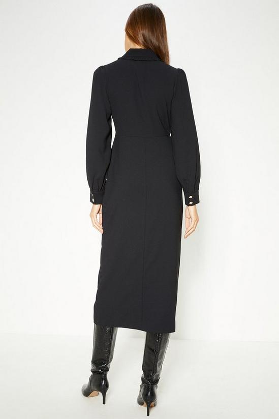 Oasis Frill Collar Soft Tailored Midi Dress 3