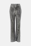 Oasis Sequin Stripe Wide Leg Trouser thumbnail 4