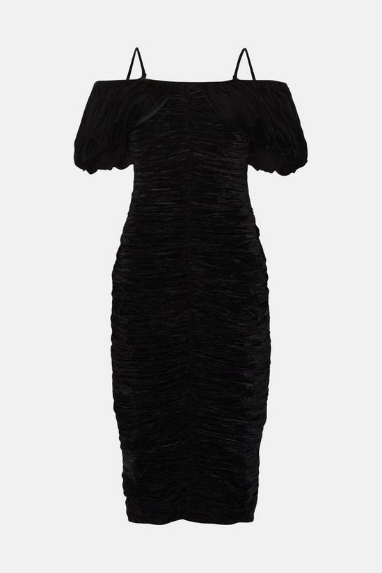 Oasis Rachel Stevens Petite Print Ruched Midi Dress 5